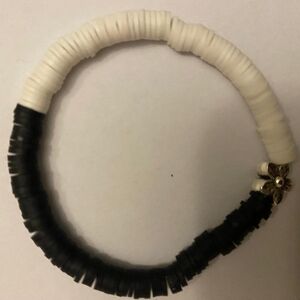 Black and White Beaded Bracelet